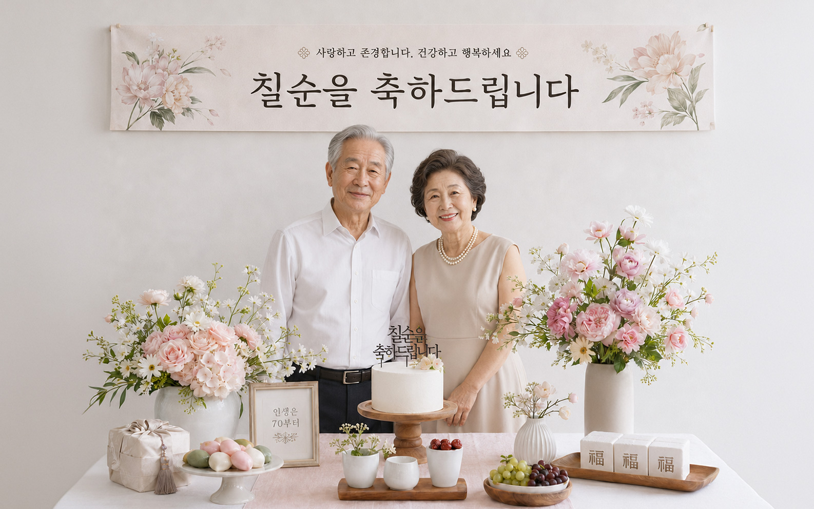 칠순·환갑 현수막·배너 세트