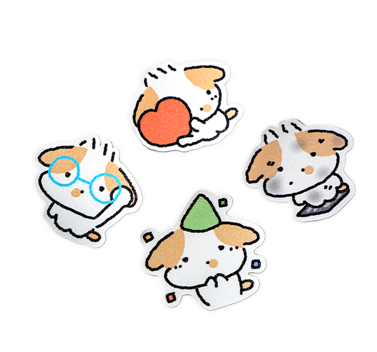 매트펄 조각 스티커